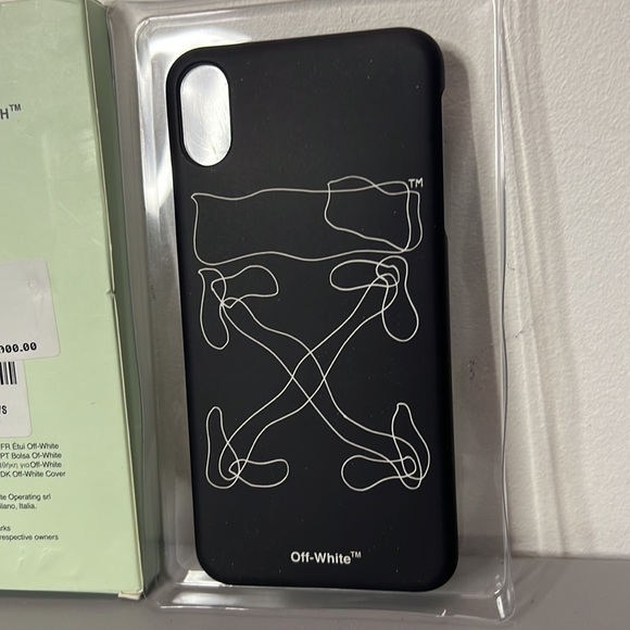 Off-White × Virgil Abloh iPhone X & XS Max White and Black X Logo Bumper Case - Picture 2 of 3